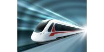 Speed Train Railway Station Realistic Poster